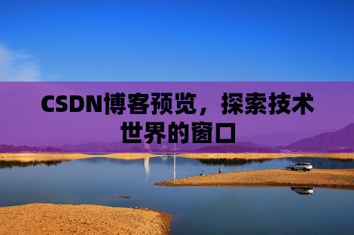 CSDN博客预览,探索技术世界的窗口